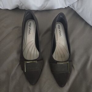 Easy Spirit Women's Brown Shoes With Buckle